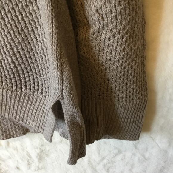 Loft Brown Hi-Low Knit Pull Over Sweater - Picture 4 of 14